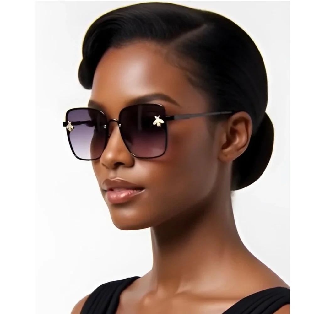 Luxury Sunglasses Women Square‎ Oversized Fashion Shades Designer Style Trendy